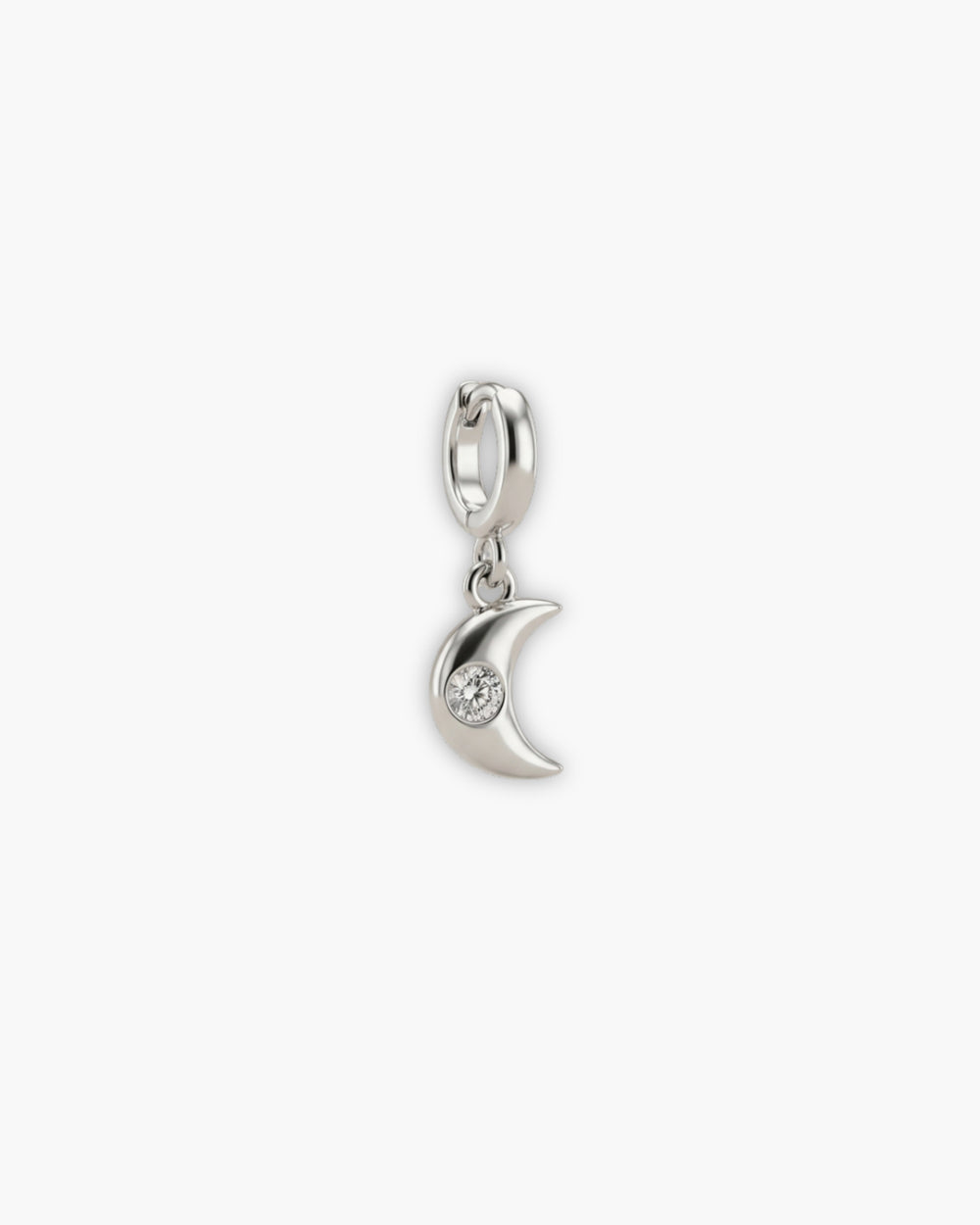 MINI GEMSTONE CRESCENT MOON CHARM