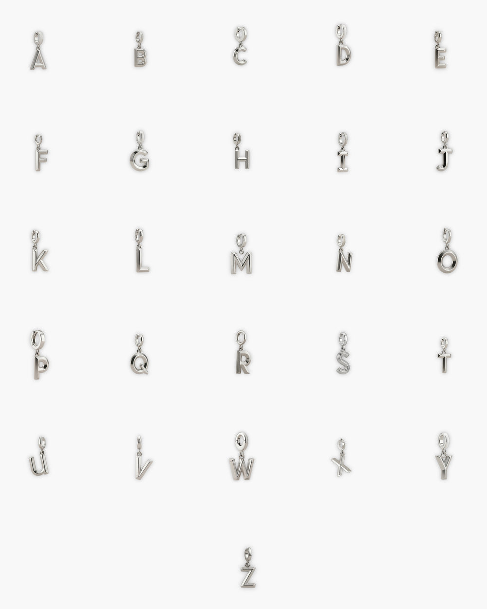 SILVER ALPHABET