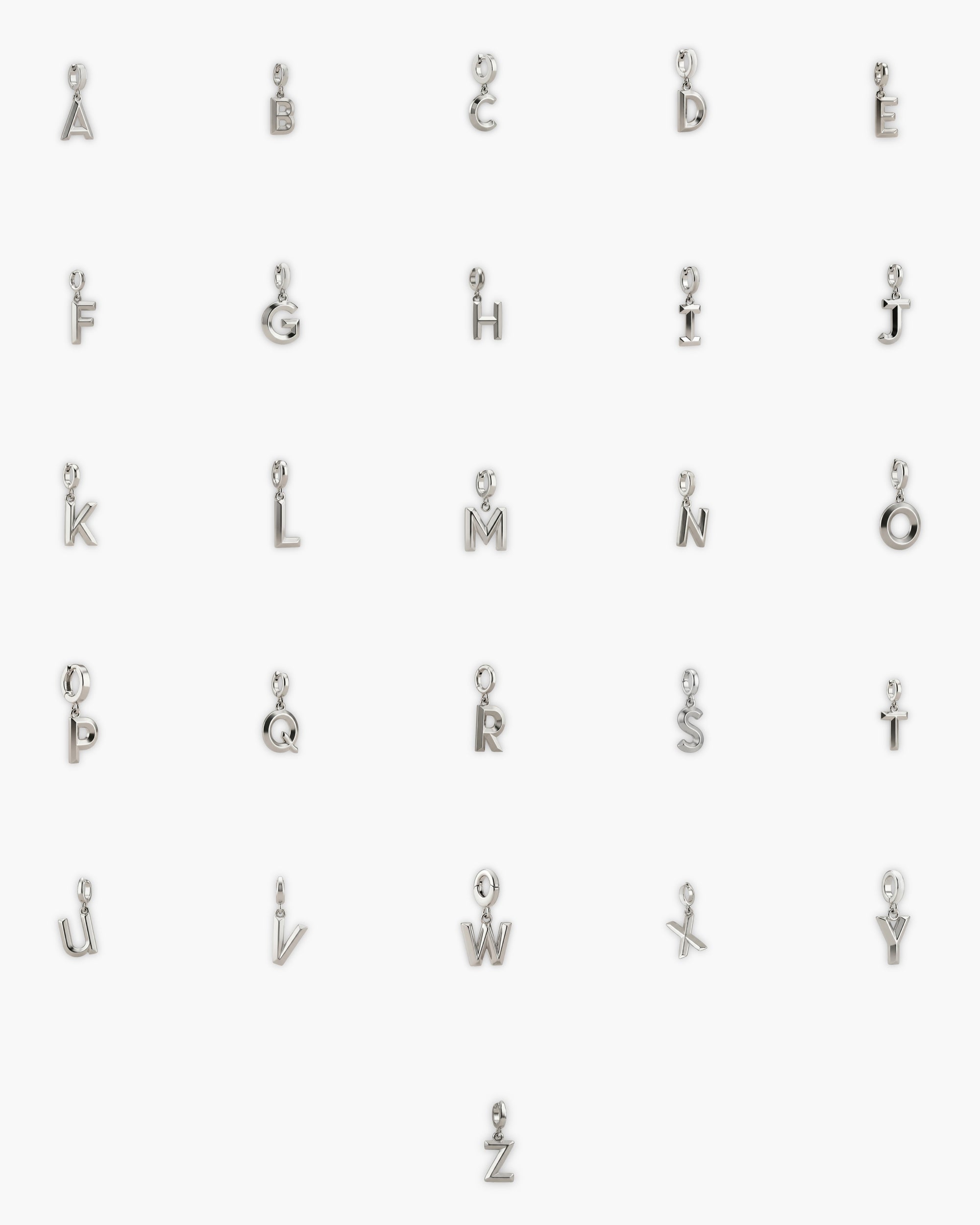 SILVER ALPHABET