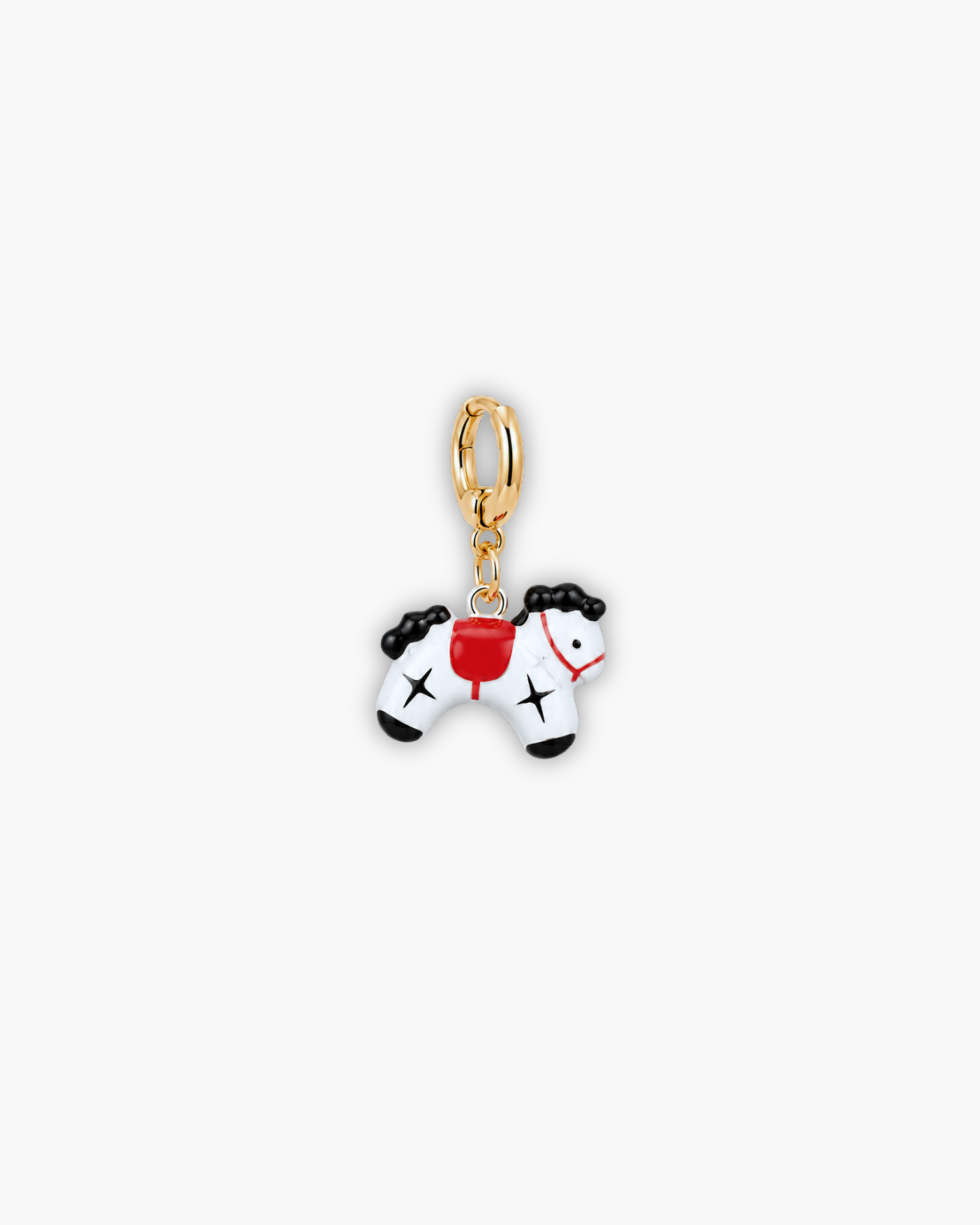 RED SADDLE HORSE CHARM