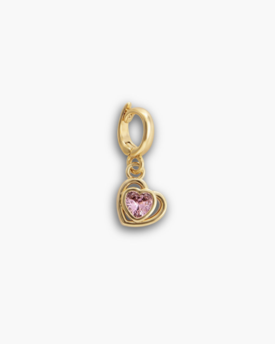 HEART GEMSTONE CHARM
