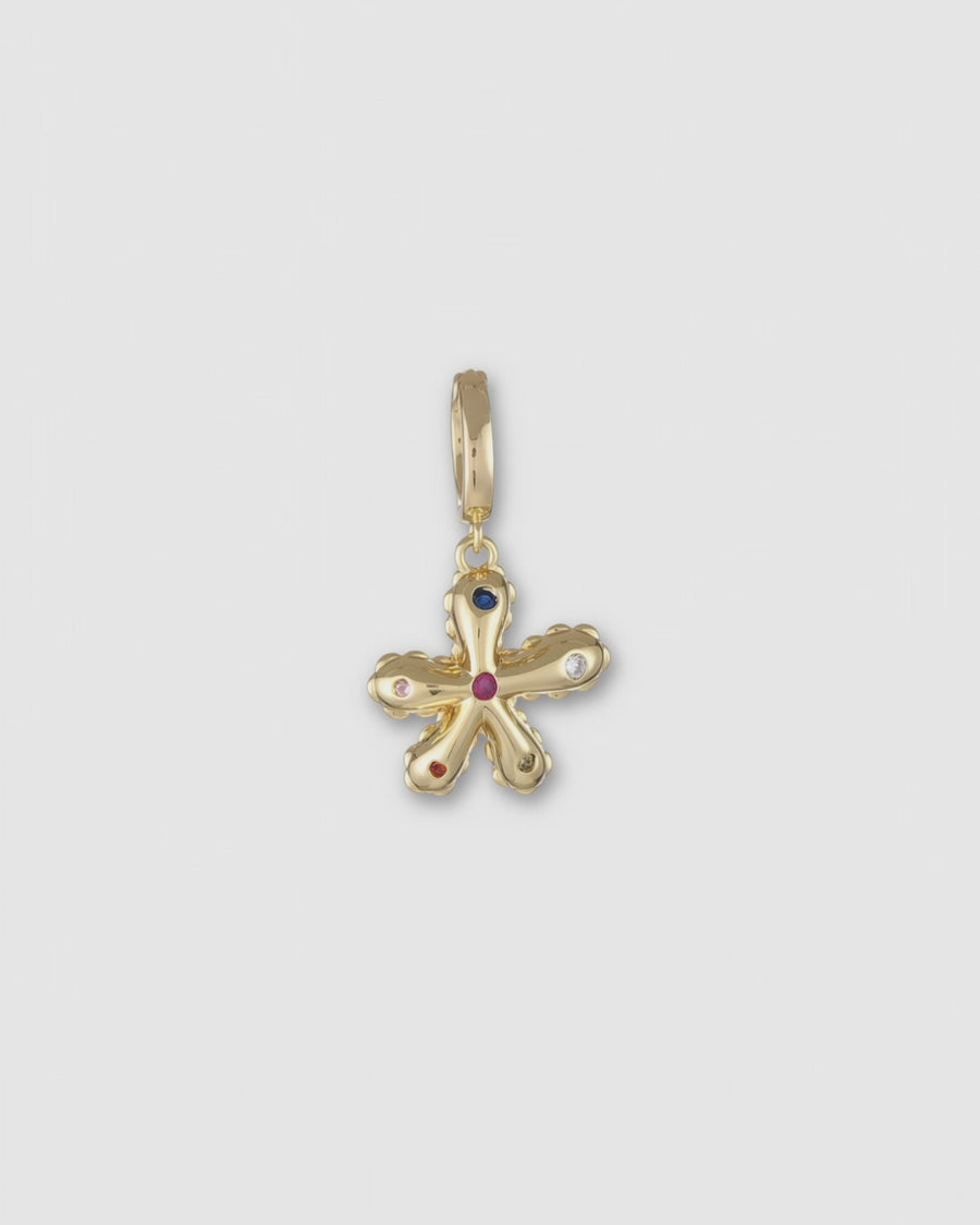 FLOWER STONE CHARM